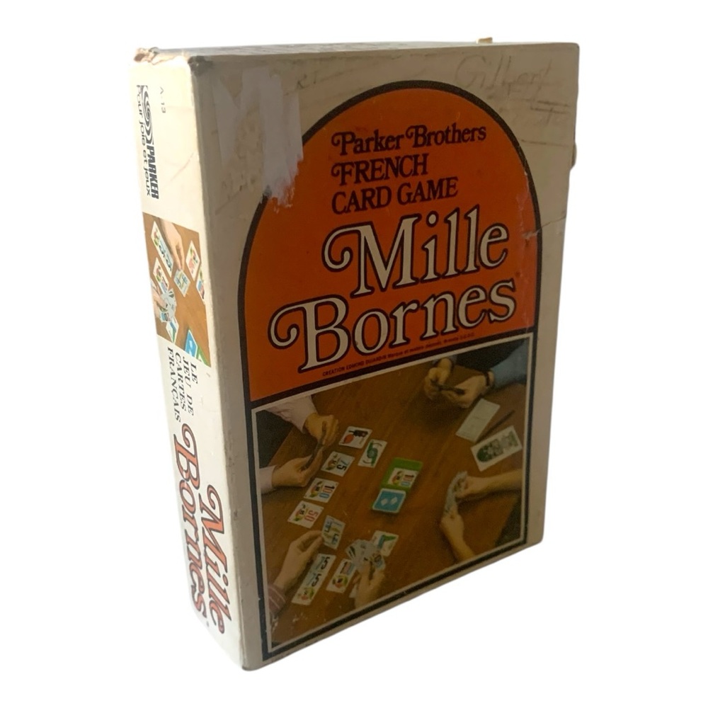 VTG 1971 MILLE BORNES Parker Brothers French Card Game